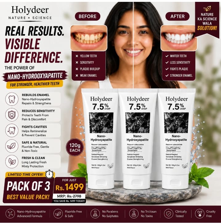 Nano-Hydroxyapatite (nHAP) Toothpaste